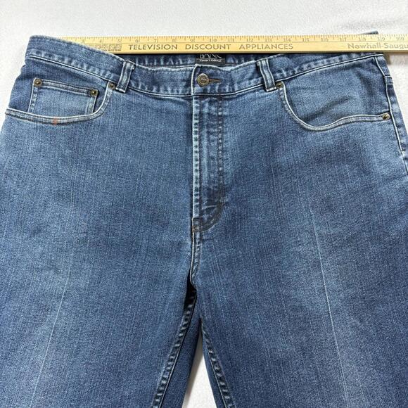 Jos A Bank Travelers Collection Jeans Mens 38x30 Tailored Fit Dark Wash Vintage - Picture 6 of 9